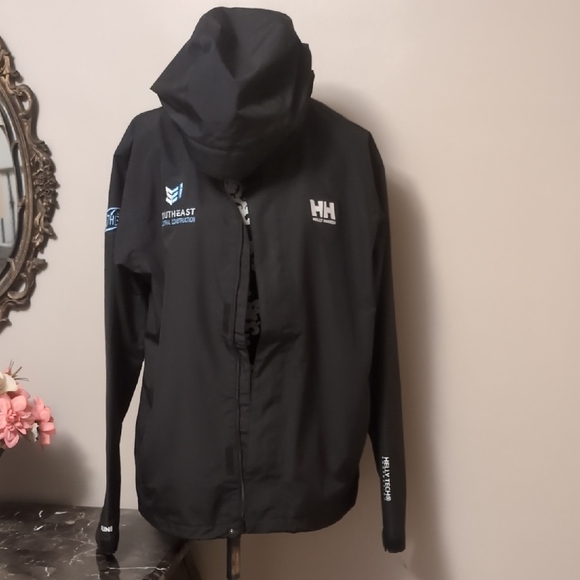 Helly Hansen Other - Helly Hansen Black Hooded Windbreaker Jacket